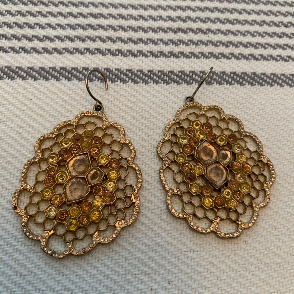 Honeycomb earrings